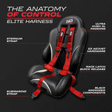 50 Caliber Racing Elite Series EZ Adjust UTV Harness | 2" & 3", 4pt & 5pt, 10 Colors