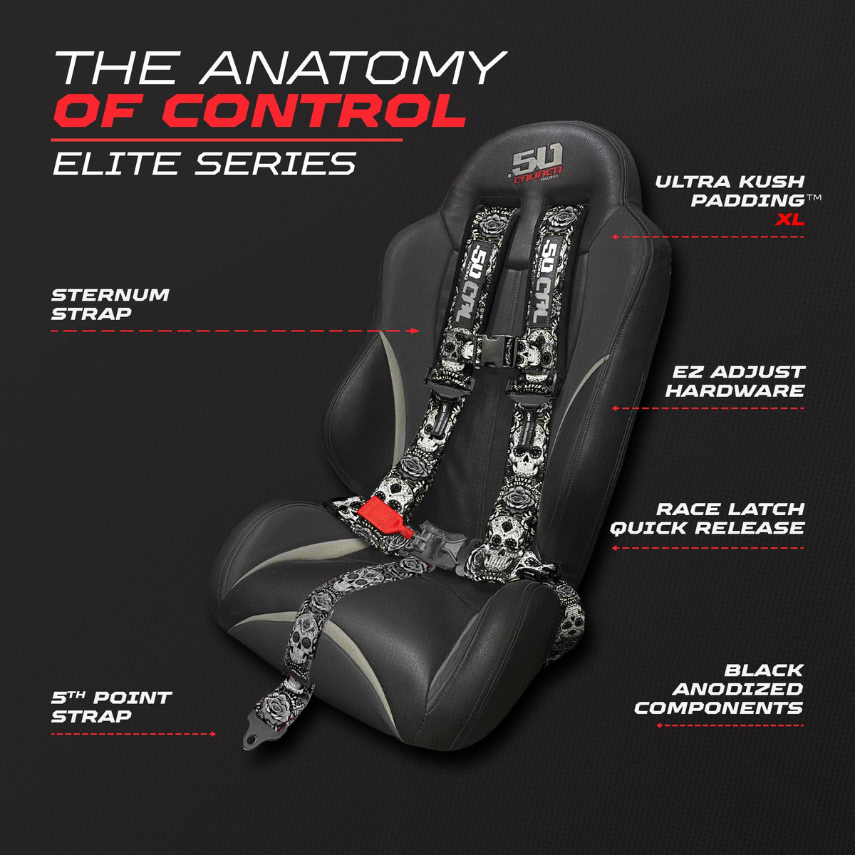 Elite EZ-Adjust 4/5-Point UTV Harness