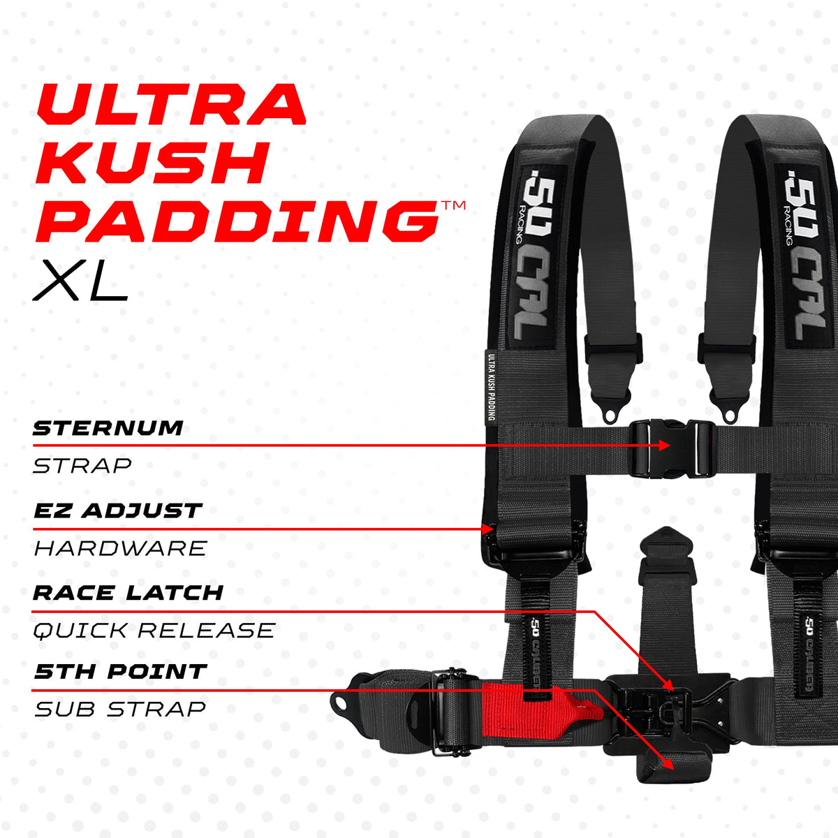 Elite EZ-Adjust 4/5-Point UTV Harness