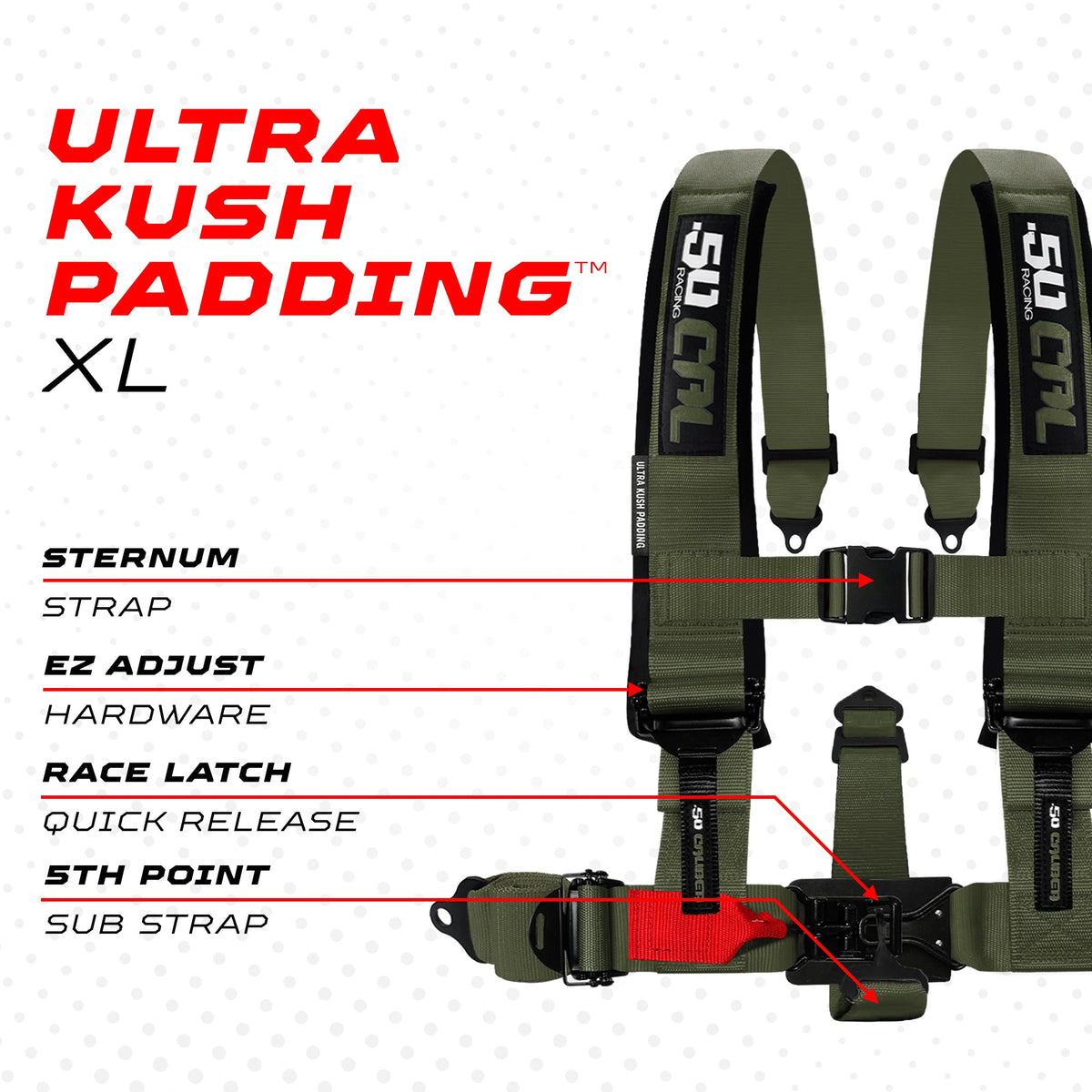 Elite EZ-Adjust 4/5-Point UTV Harness
