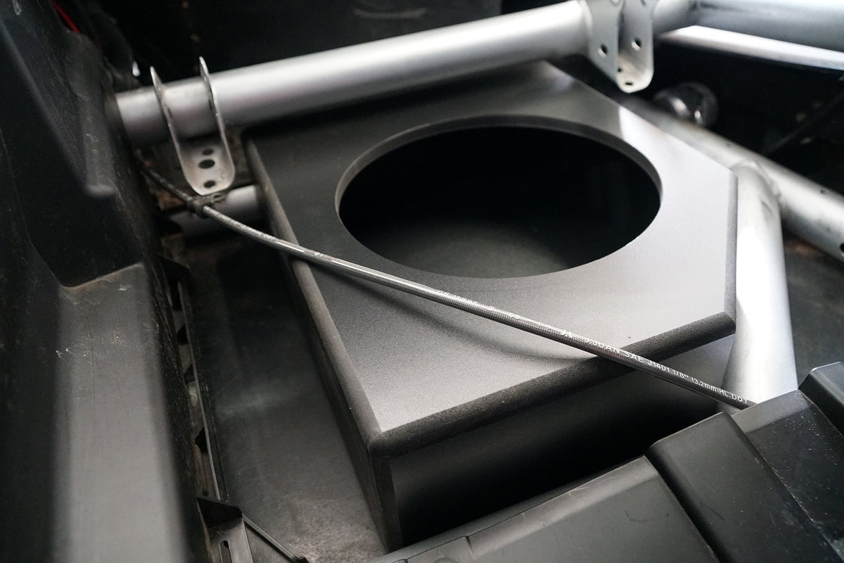 UTV Stereo Can-Am X3 Front Passenger 10" Low-Profile Subwoofer Enclosure