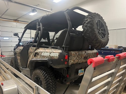 Photo of Commander Max Spare Tire Rack (2014-2024) by UTV Mountain Accessories - Premium CommanderMax for UTVs / Side by Sides