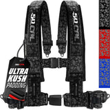 50 Caliber Racing Elite Series 4-Point UTV Harness | Ultra Kush Padding + Push Button Release | 2" & 3", 7 Colors