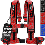 50 Caliber Racing Elite Series 4-Point UTV Harness | Ultra Kush Padding + Push Button Release | 2" & 3", 7 Colors