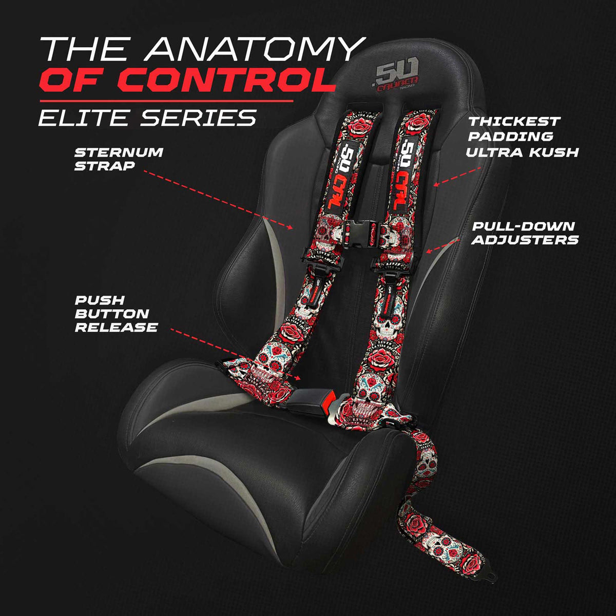 Elite 4-Point Push-Button UTV Harness