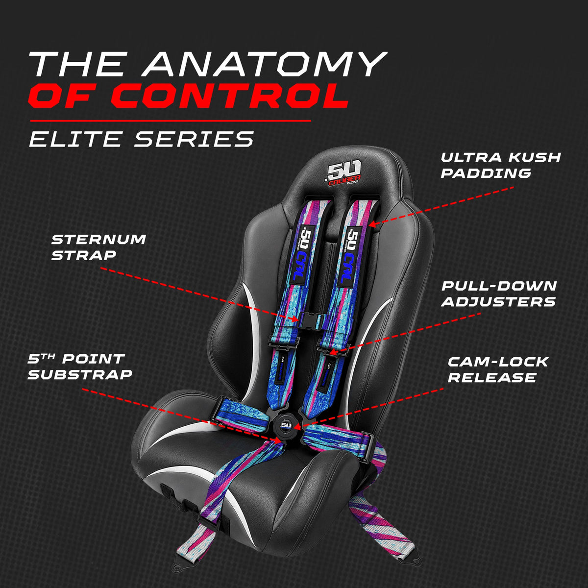 Elite Camlock 4/5-Point UTV Harness