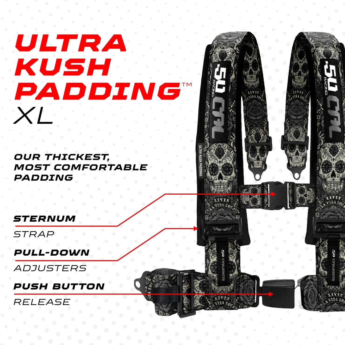 Elite 4-Point Push-Button UTV Harness