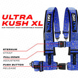 50 Caliber Racing Elite Series 4-Point UTV Harness | Ultra Kush Padding + Push Button Release | 2" & 3", 7 Colors