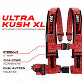 50 Caliber Racing Elite Series 4-Point UTV Harness | Ultra Kush Padding + Push Button Release | 2" & 3", 7 Colors