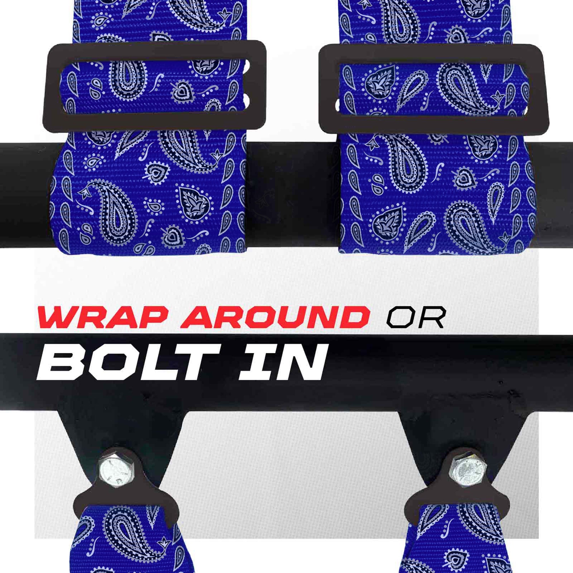 50 Caliber Racing Elite Series 4-Point UTV Harness | Ultra Kush Padding + Push Button Release | 2" & 3", 7 Colors
