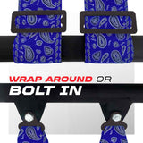 50 Caliber Racing Elite Series 4-Point UTV Harness | Ultra Kush Padding + Push Button Release | 2" & 3", 7 Colors