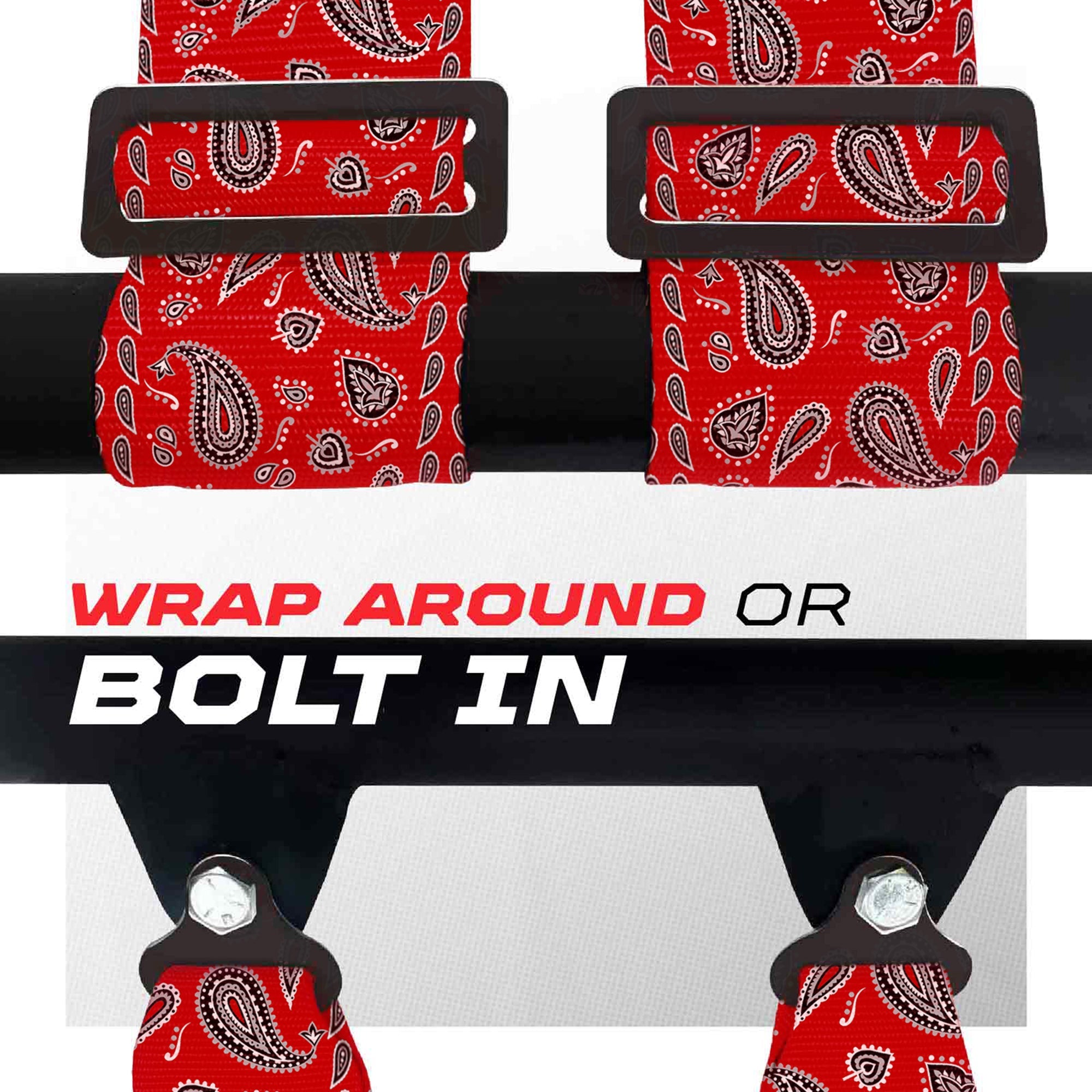 50 Caliber Racing Elite Series 4-Point UTV Harness | Ultra Kush Padding + Push Button Release | 2" & 3", 7 Colors