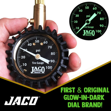 Photo of ElitePro™ Tire Pressure Gauge - 100 PSI by JACO - Premium Tire Pressure Gauge for UTVs / Side by Sides