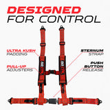 Elite Series 2" & 3" 4-Point Harness with Push-Button Release