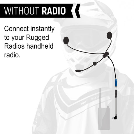 Photo of ENDURO Moto Kit - Includes Helmet Kit and Compact Harness Cable by Rugged Radios - Premium for UTVs / Side by Sides