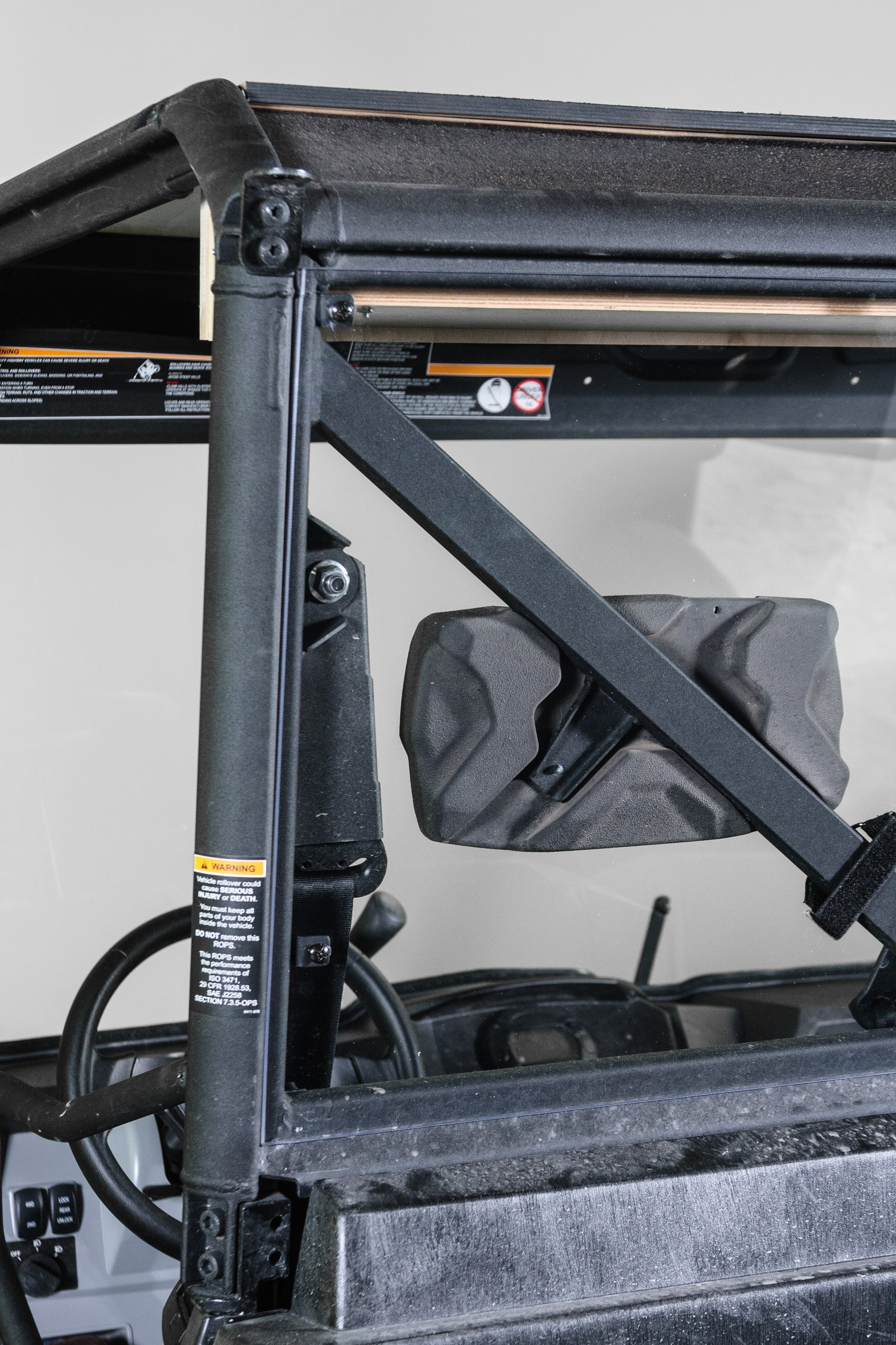 Photo of 2018-2024 ARCTIC CAT PROWLER PRO WITH PRO FIT FRAME (COMPATIBLE WITH TRACKER 800SX) REAR UTV WINDSHIELD (TK00113 & TK00153) by TerraRider UTV Windshields & Accessories - Premium for UTVs / Side by Sides