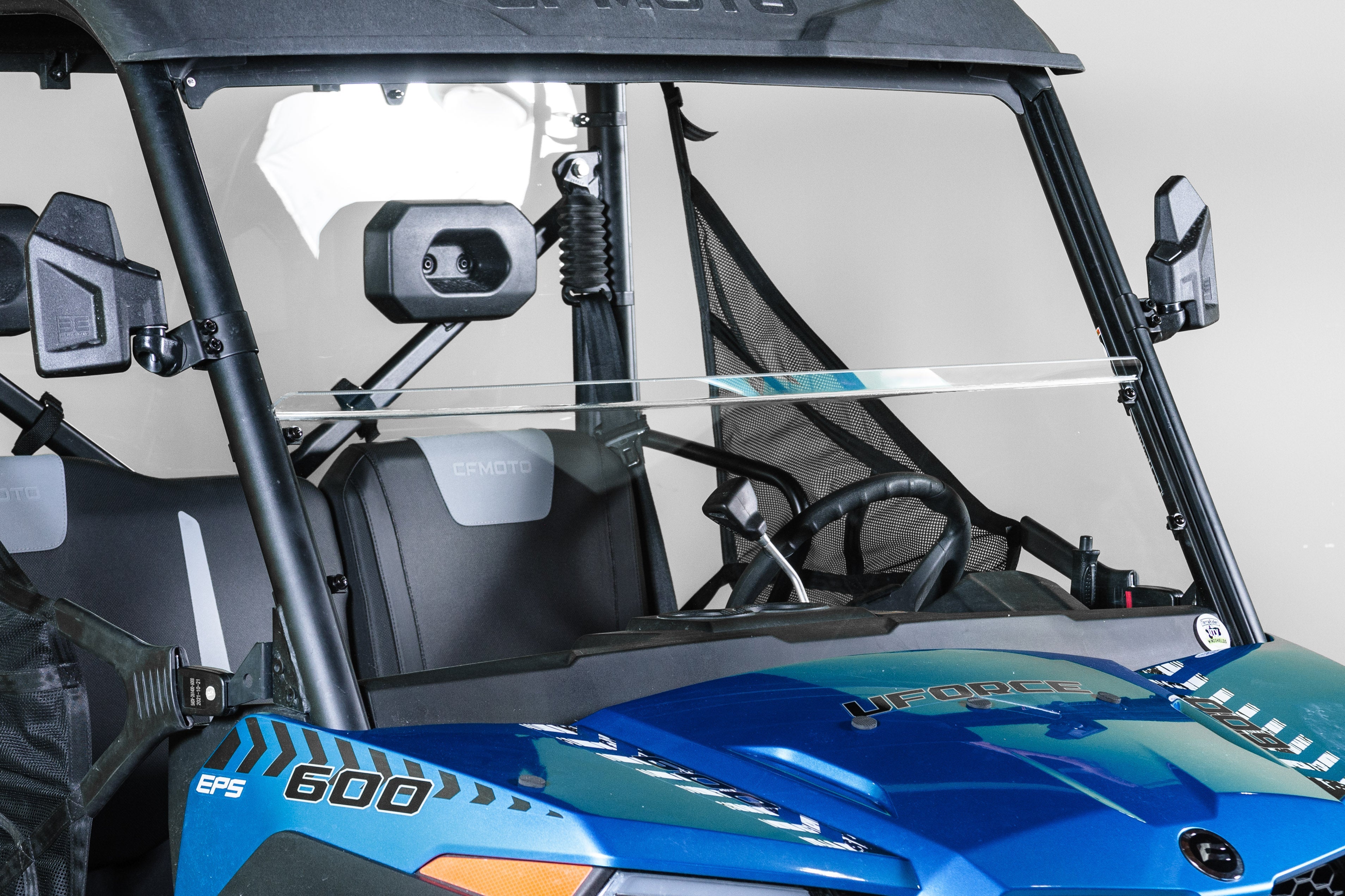 Photo of 2021+ CFMOTO UFORCE 600 WITH PRO FIT FRAME HALF UTV WINDSHIELD (TK00537, TK00538 & TK00539) by TerraRider UTV Windshields & Accessories - Premium for UTVs / Side by Sides