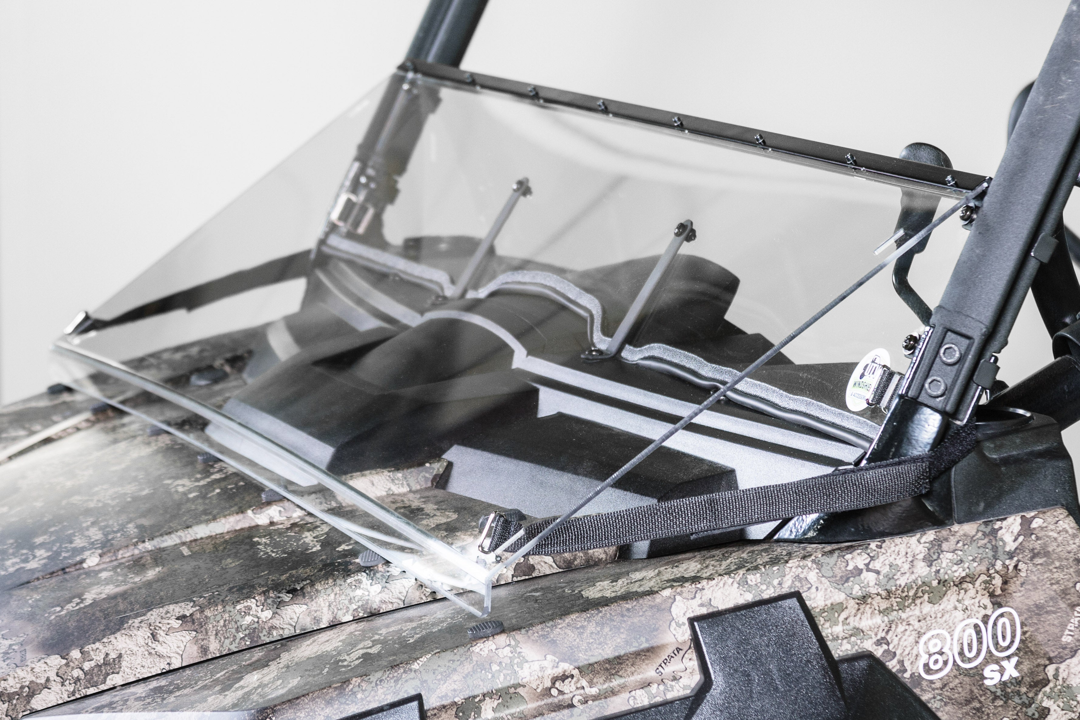 Photo of 2018-2024 ARCTIC CAT PROWLER PRO WITH PRO FIT FRAME (COMPATIBLE WITH TRACKER 800SX) TILTING UTV WINDSHIELD - FOR SOFT OR NO TOP (TK00275, TK00276 & TK00422) by TerraRider UTV Windshields & Accessories - Premium for UTVs / Side by Sides
