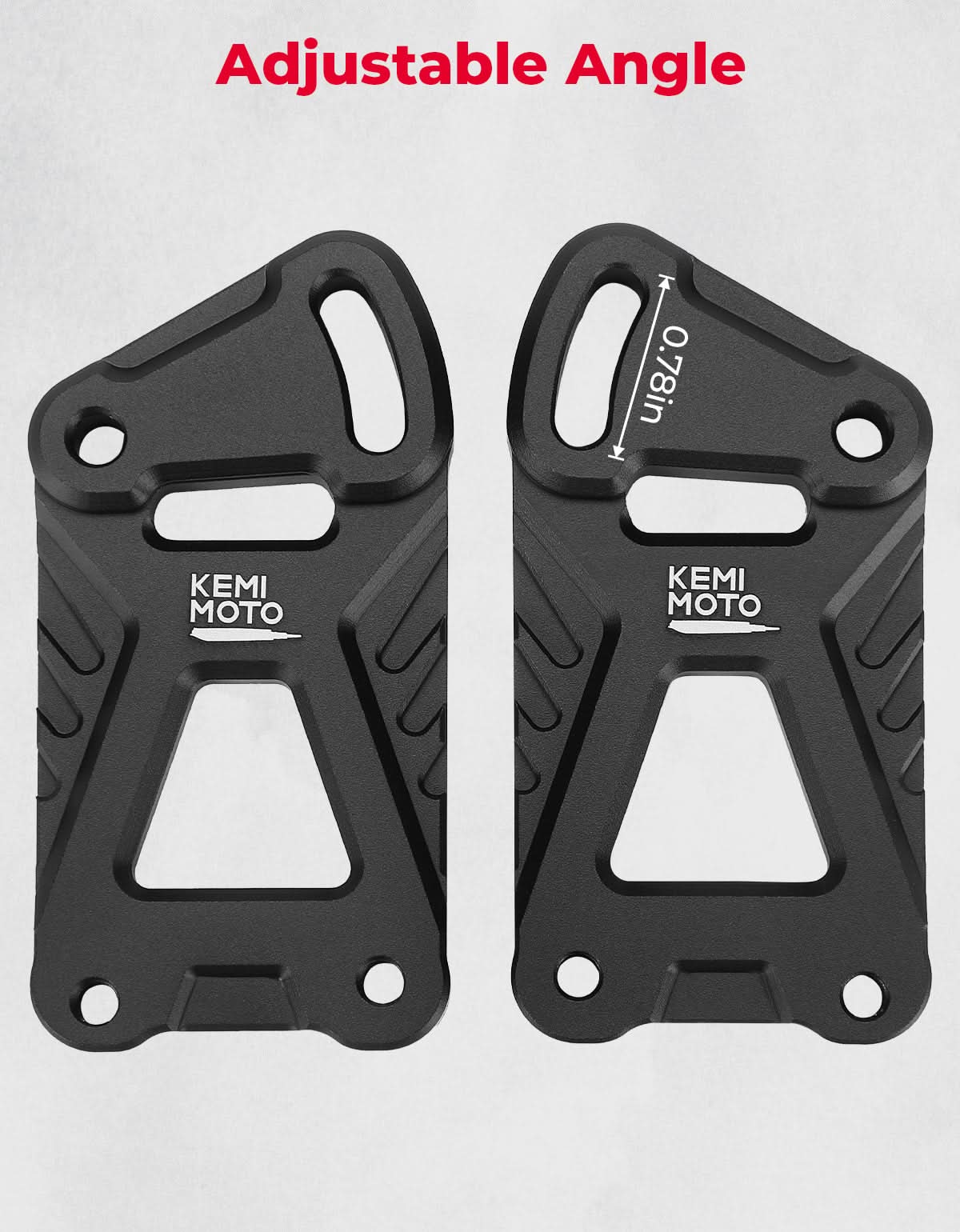 Photo of Motorcycle Windshield Risers Extension Adjustable Bracket for KLR 650 KLR650 by Kemimoto - Premium for UTVs / Side by Sides