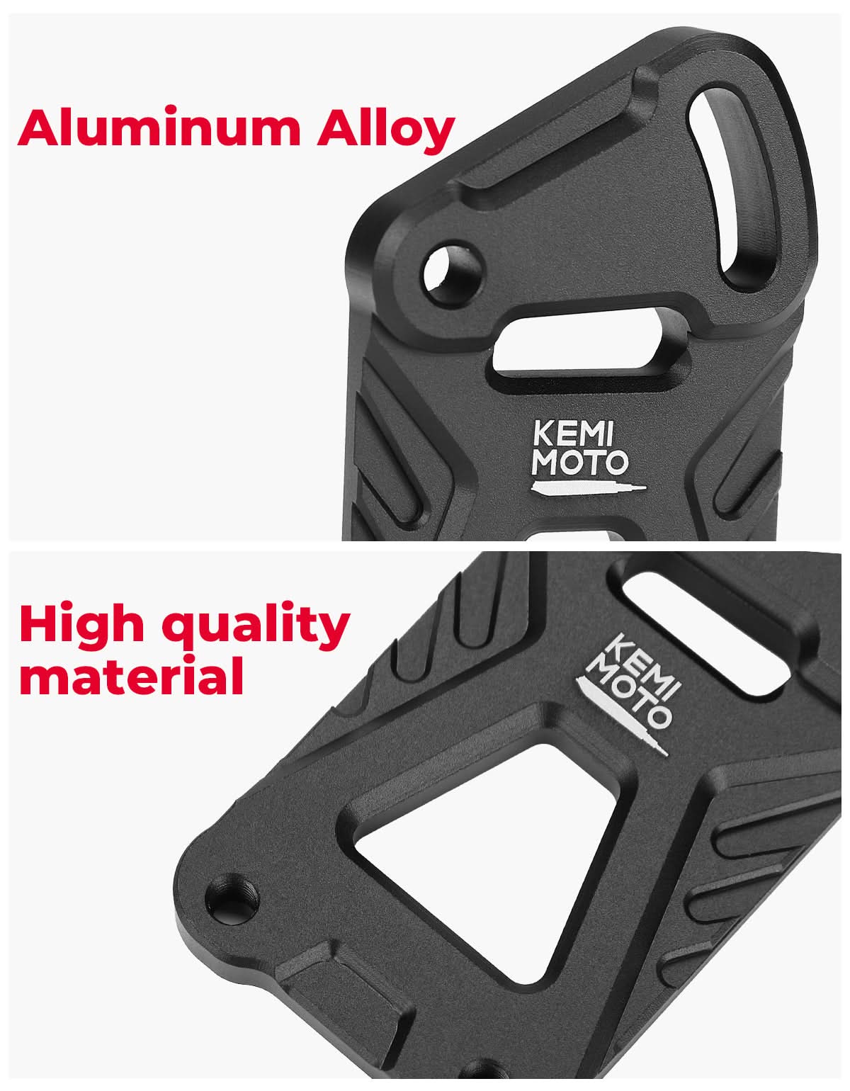 Photo of Motorcycle Windshield Risers Extension Adjustable Bracket for KLR 650 KLR650 by Kemimoto - Premium for UTVs / Side by Sides