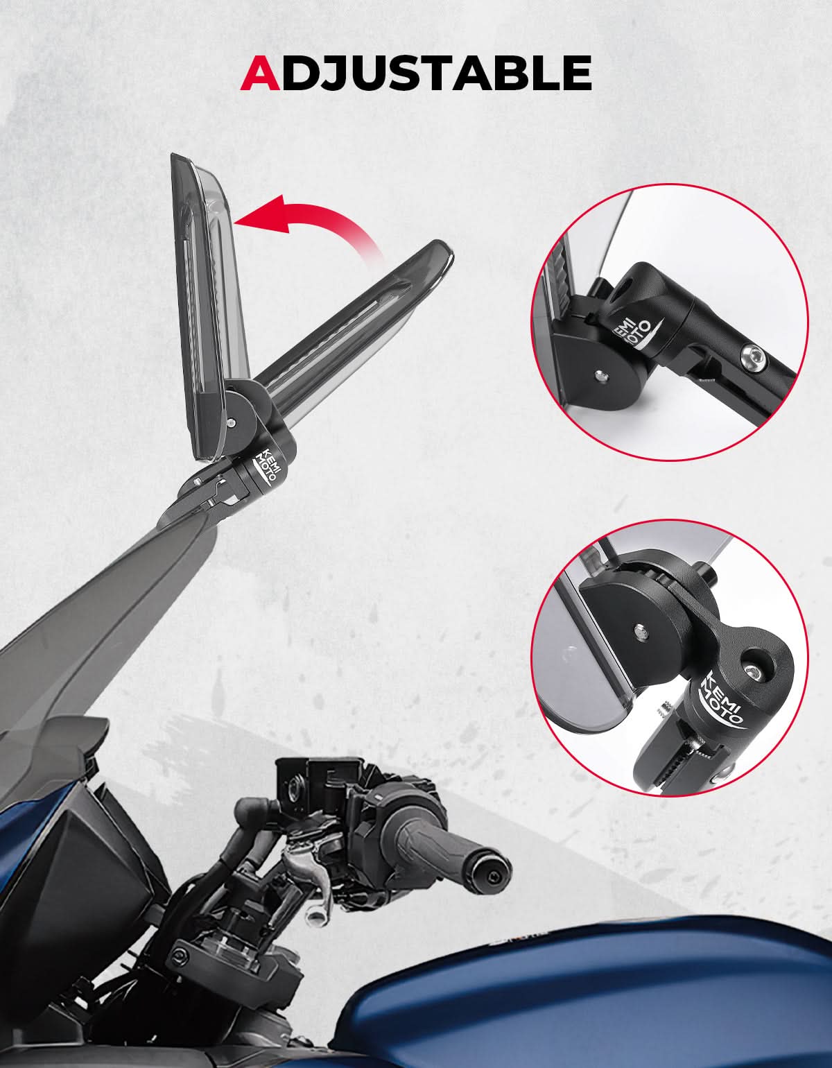 Photo of Upgraded Aluminum Metal Heightened Windshield by Kemimoto - Premium for UTVs / Side by Sides