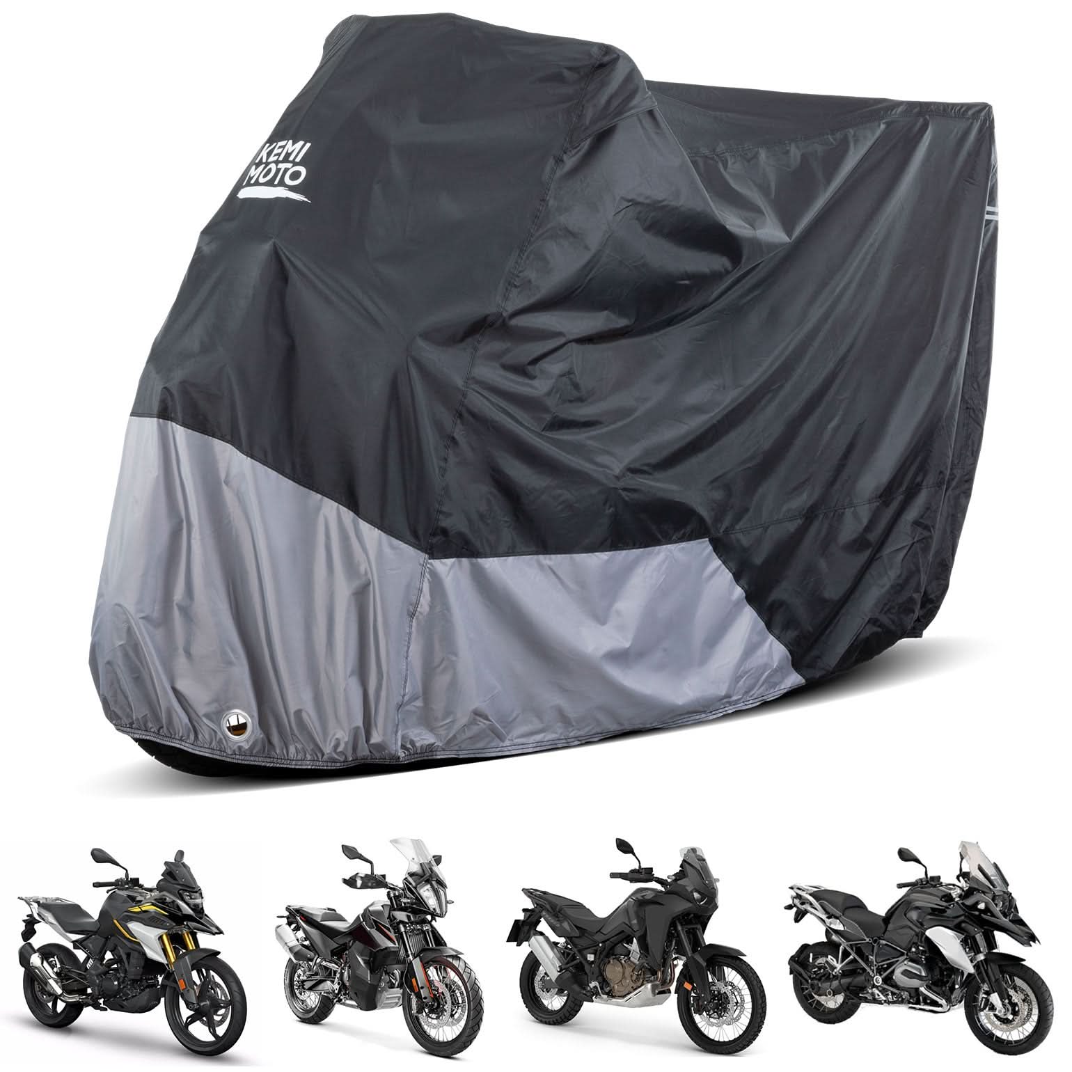 Photo of Motorcycle Cover Adventure for R1250 GS TENERE 700 KLR650 by Kemimoto - Premium for UTVs / Side by Sides