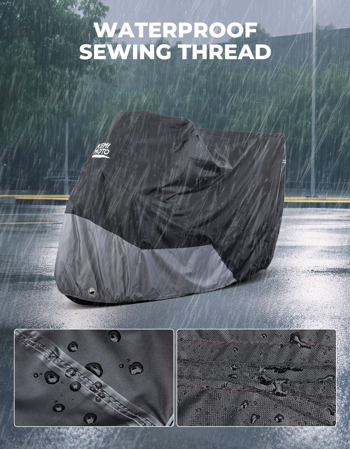 Photo of Motorcycle Cover Adventure for R1250 GS TENERE 700 KLR650 by Kemimoto - Premium for UTVs / Side by Sides