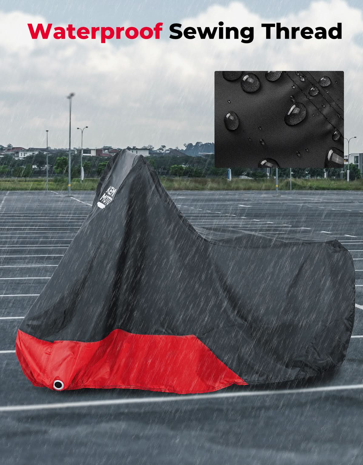 Photo of Weatherproof Motorcycle Cover for CT125 Trail 125 2021-2025 by Kemimoto - Premium for UTVs / Side by Sides