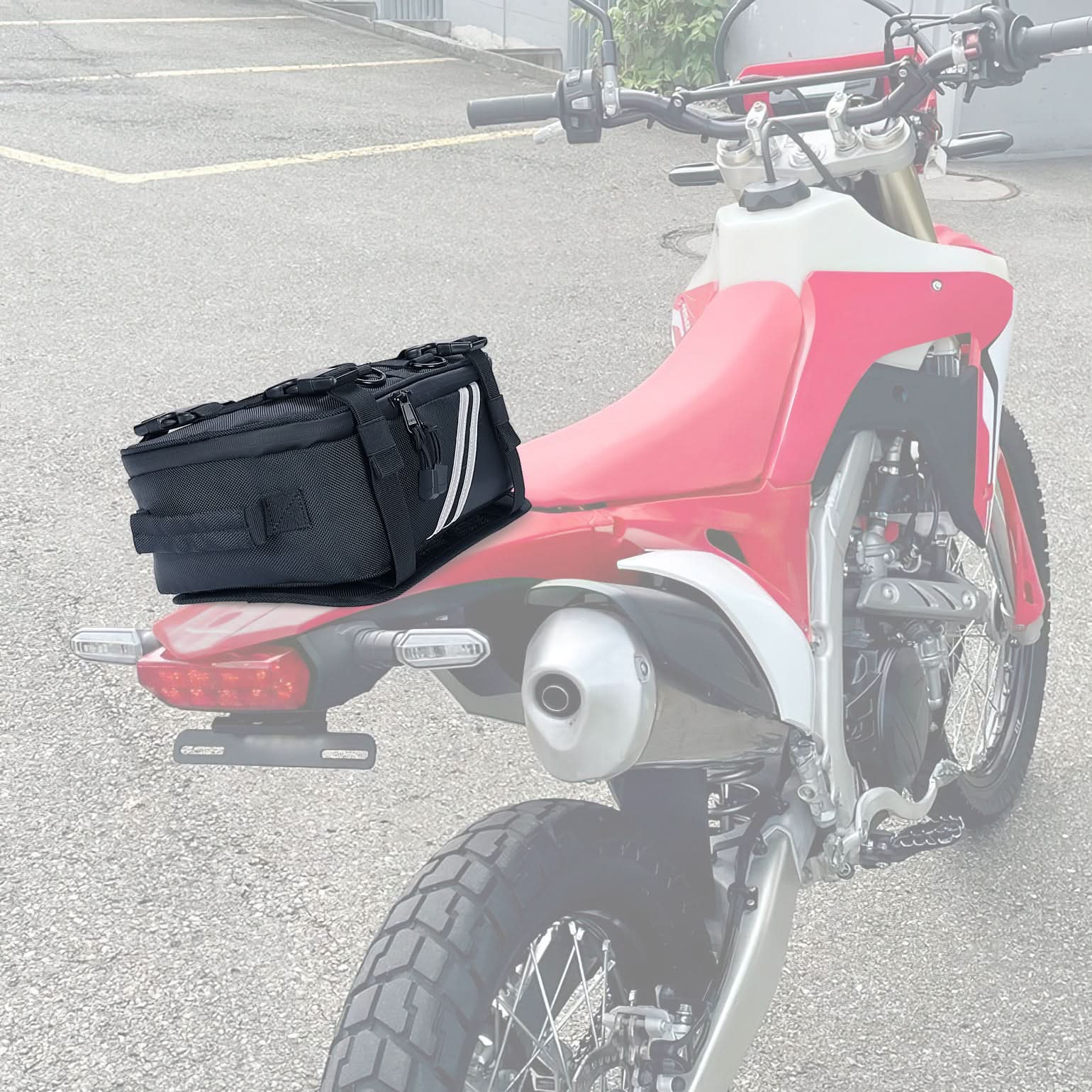 Photo of Universal 6L Motorcycle Rear Fender Bag for Dirt Bike by Kemimoto - Premium for UTVs / Side by Sides