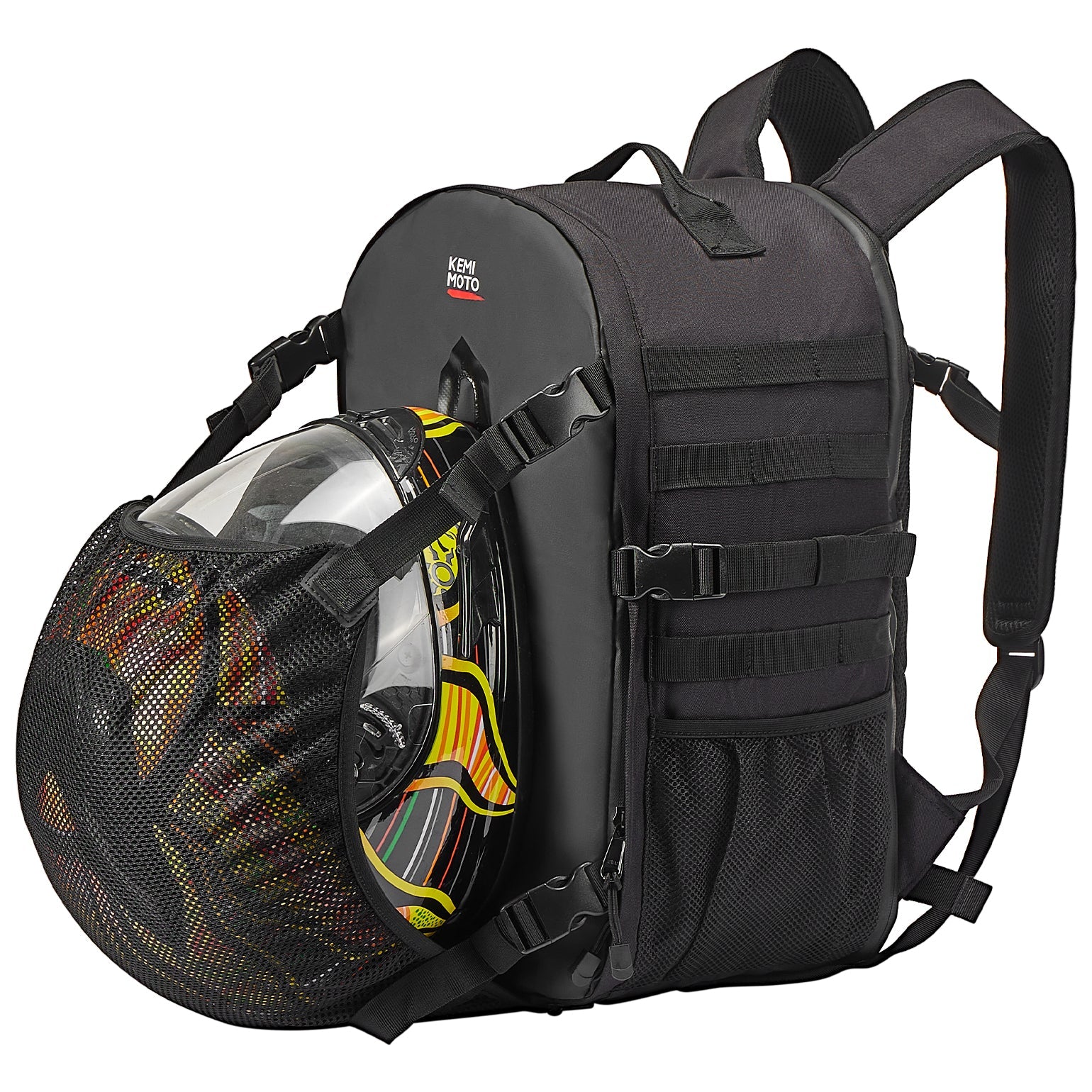 Photo of Motorcycle Helmet Backpack, 27-35L by Kemimoto - Premium for UTVs / Side by Sides