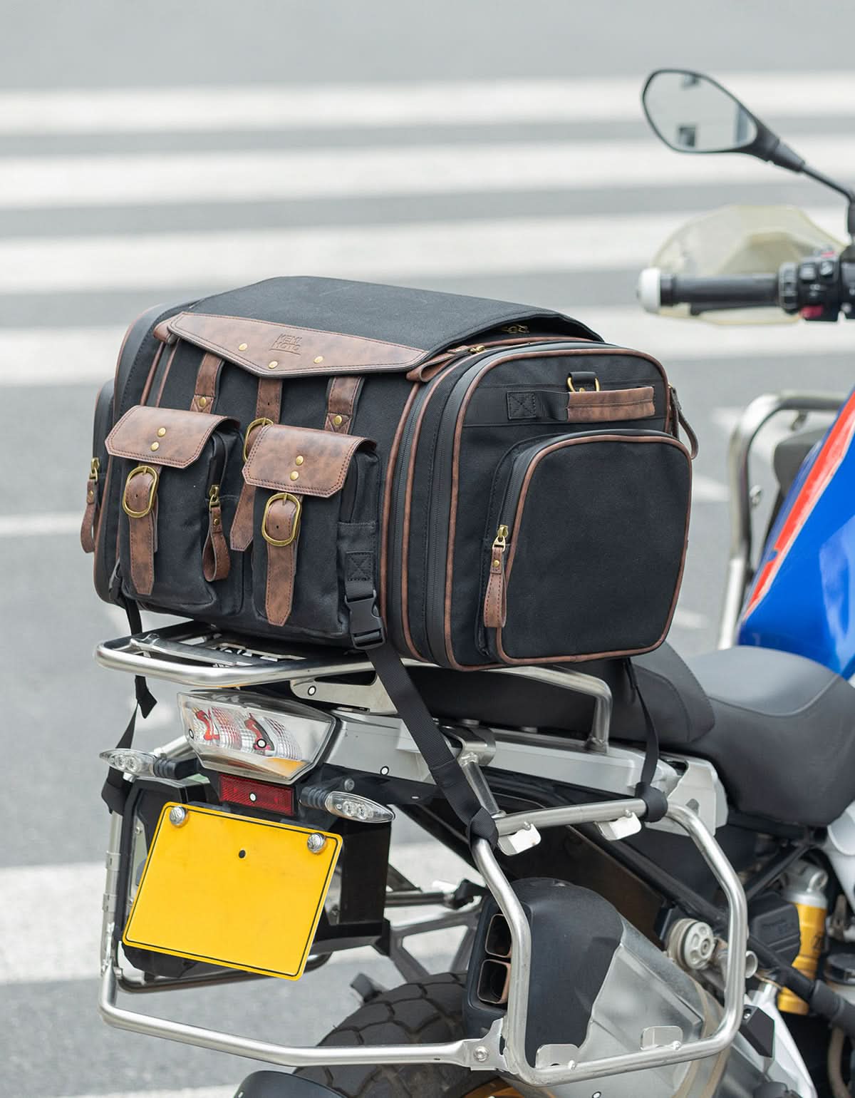 Photo of Motorcycle Tail Bag, 60L Expandable Bag Luggage by Kemimoto - Premium for UTVs / Side by Sides