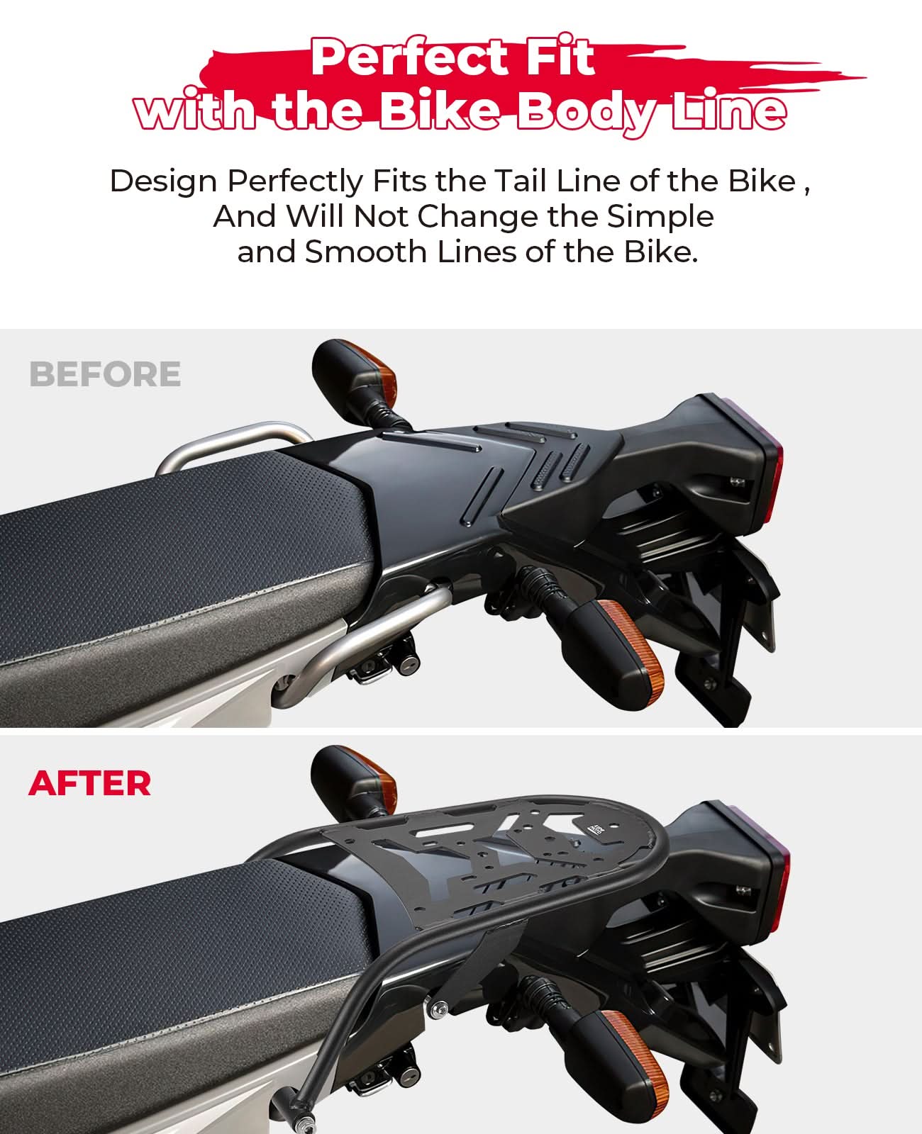 Photo of Motorcylce Rear Rack for XT250 2008-2025 by Kemimoto - Premium for UTVs / Side by Sides