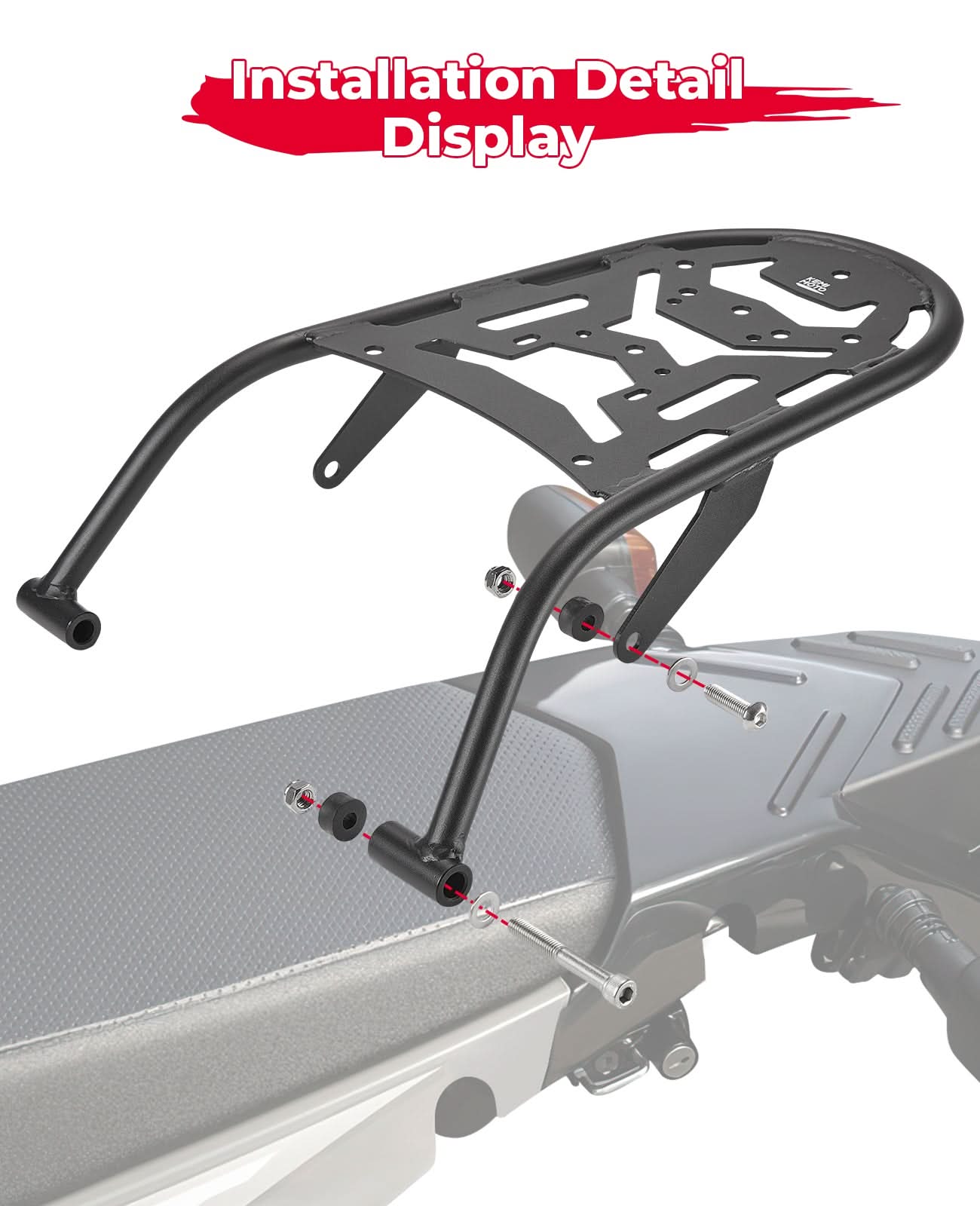 Photo of Motorcylce Rear Rack for XT250 2008-2025 by Kemimoto - Premium for UTVs / Side by Sides