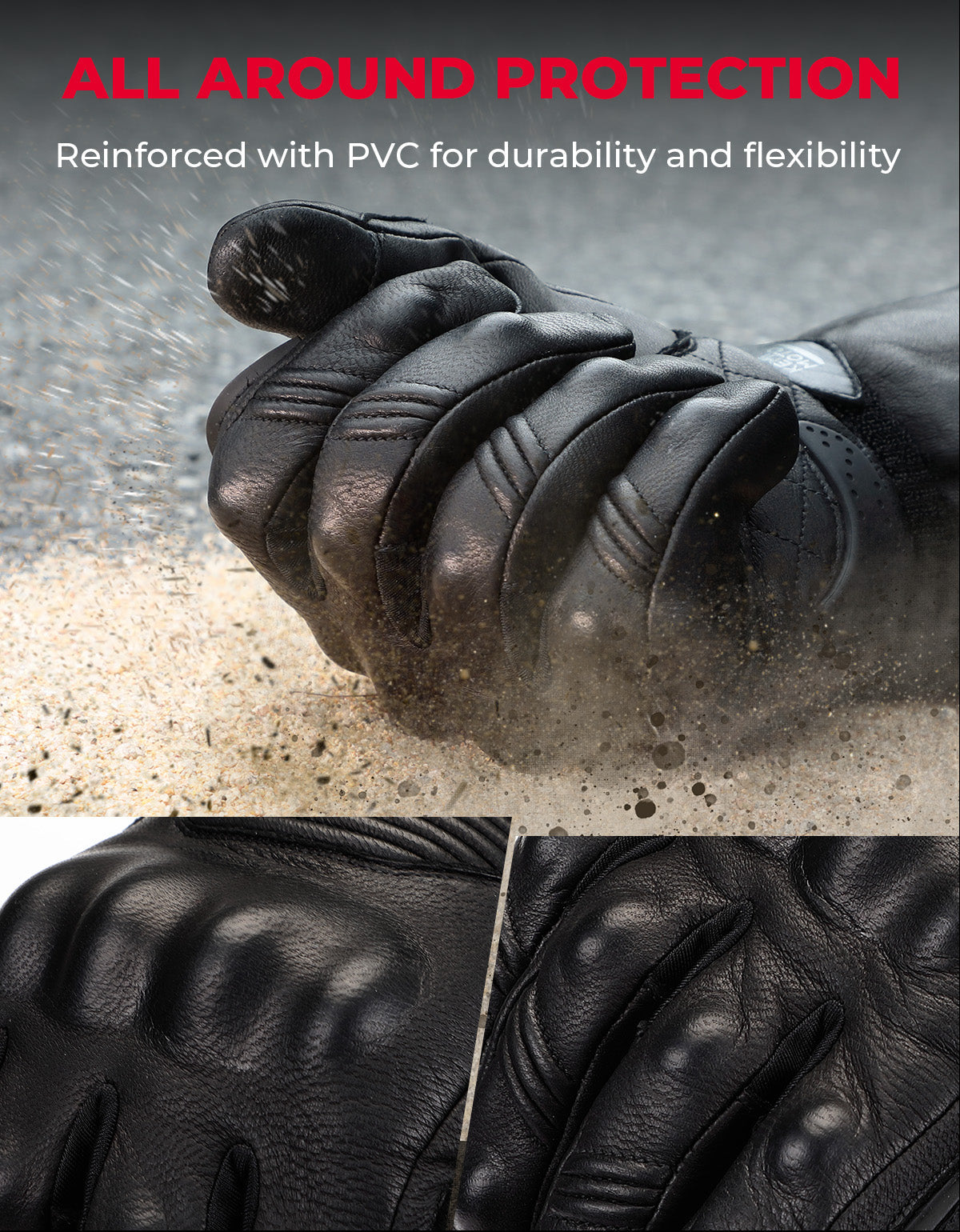 Photo of Heated Motorcycle Gloves Sheepskin 7.4V Battery Waterproof Touchscreen by Kemimoto - Premium for UTVs / Side by Sides