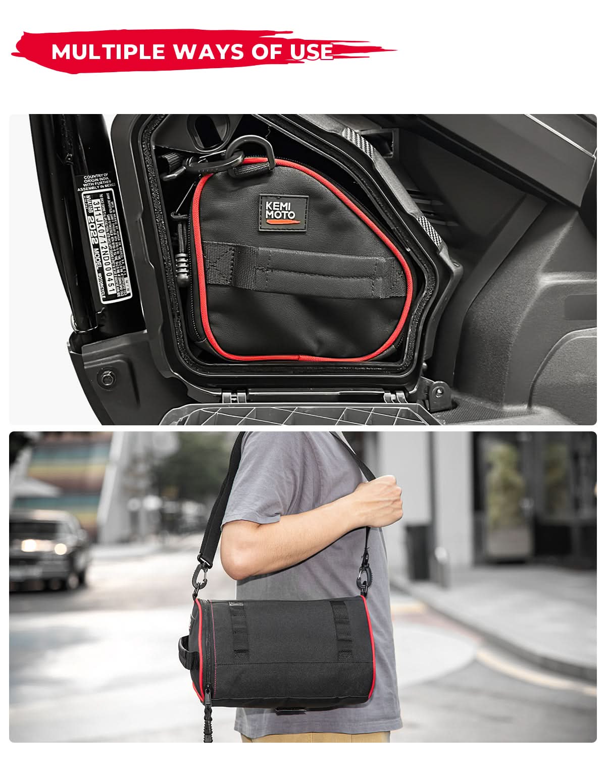 Photo of Under Seat Storage Bag for Navi 2022-2025 by Kemimoto - Premium for UTVs / Side by Sides