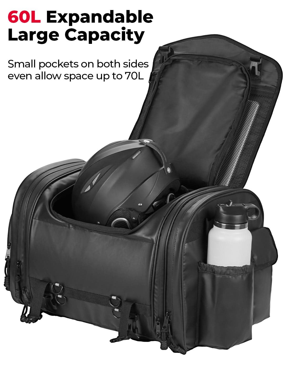 Photo of Motorcycle Travel Luggage Bags, 60L by Kemimoto - Premium for UTVs / Side by Sides