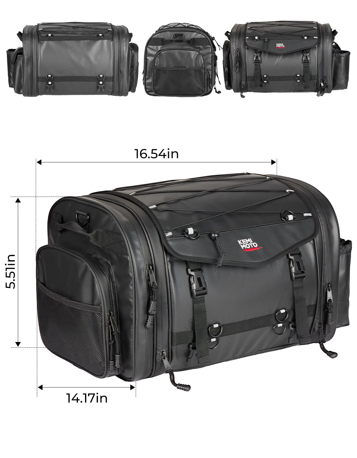 Photo of Motorcycle Travel Luggage Bags, 60L by Kemimoto - Premium for UTVs / Side by Sides
