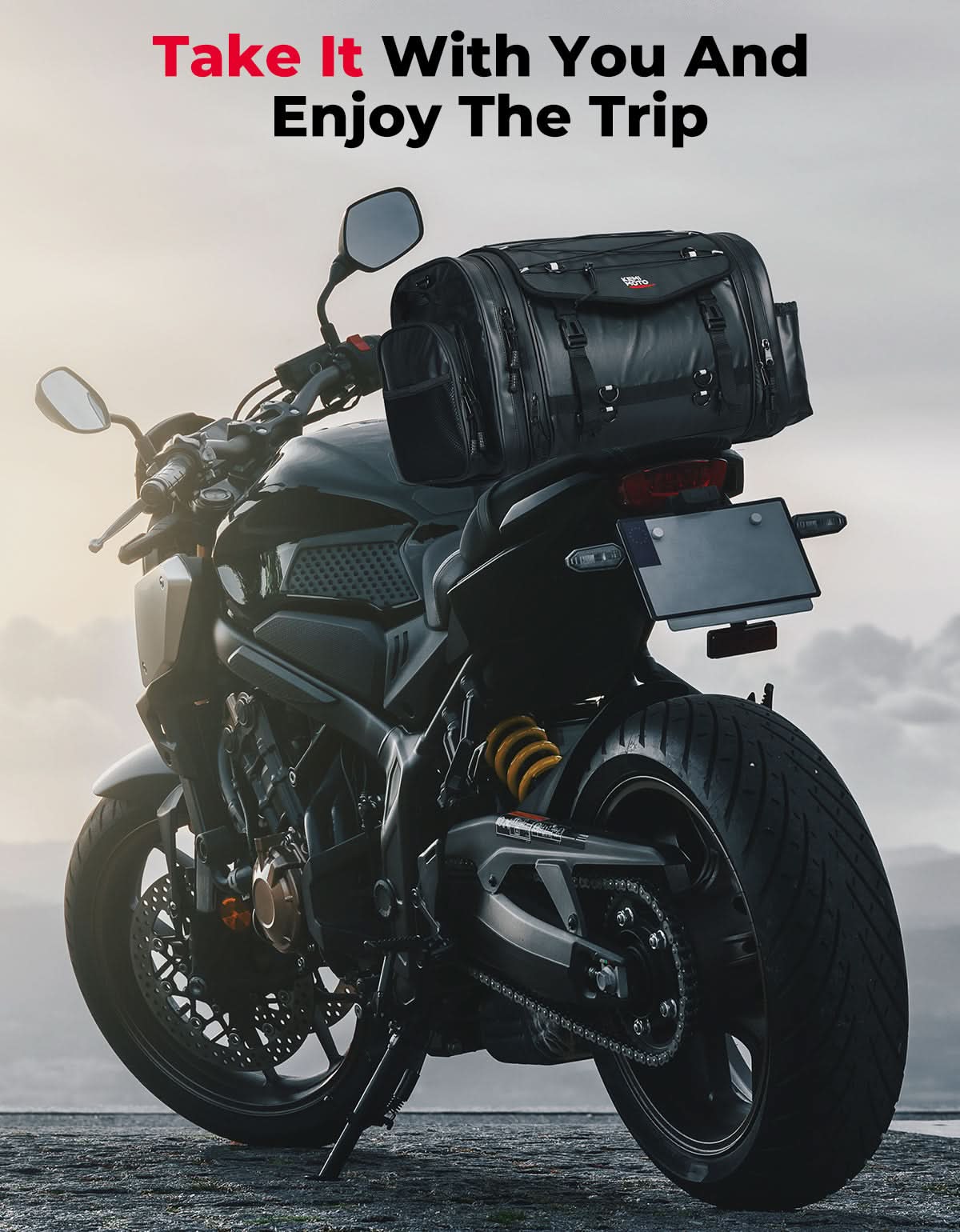 Photo of Motorcycle Travel Luggage Bags, 60L by Kemimoto - Premium for UTVs / Side by Sides