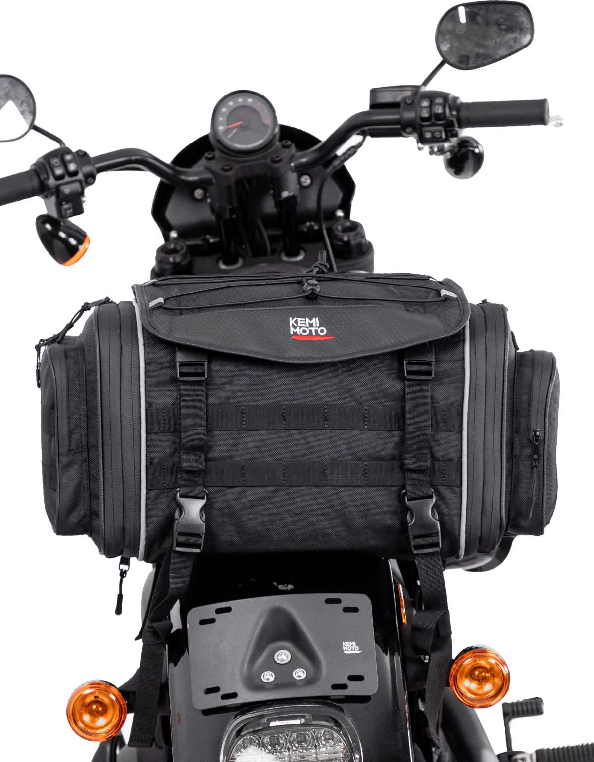 Photo of Motorcycle Travel Luggage Bags, 23L-30L Expandable Tail Bag by Kemimoto - Premium for UTVs / Side by Sides