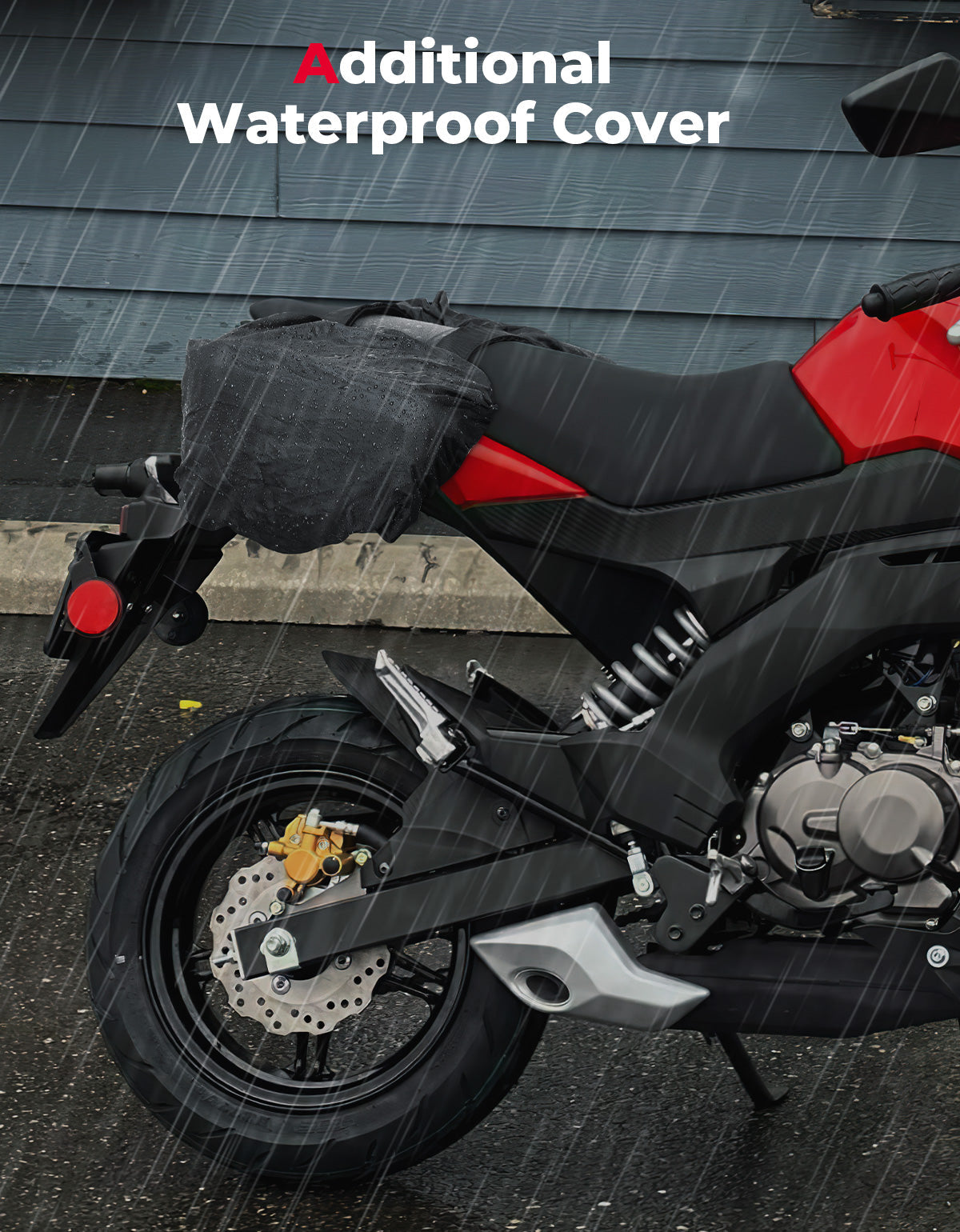 Photo of Motorcycle Hard Extendable Saddlebags for Grom Navi 2022-2025 by Kemimoto - Premium for UTVs / Side by Sides