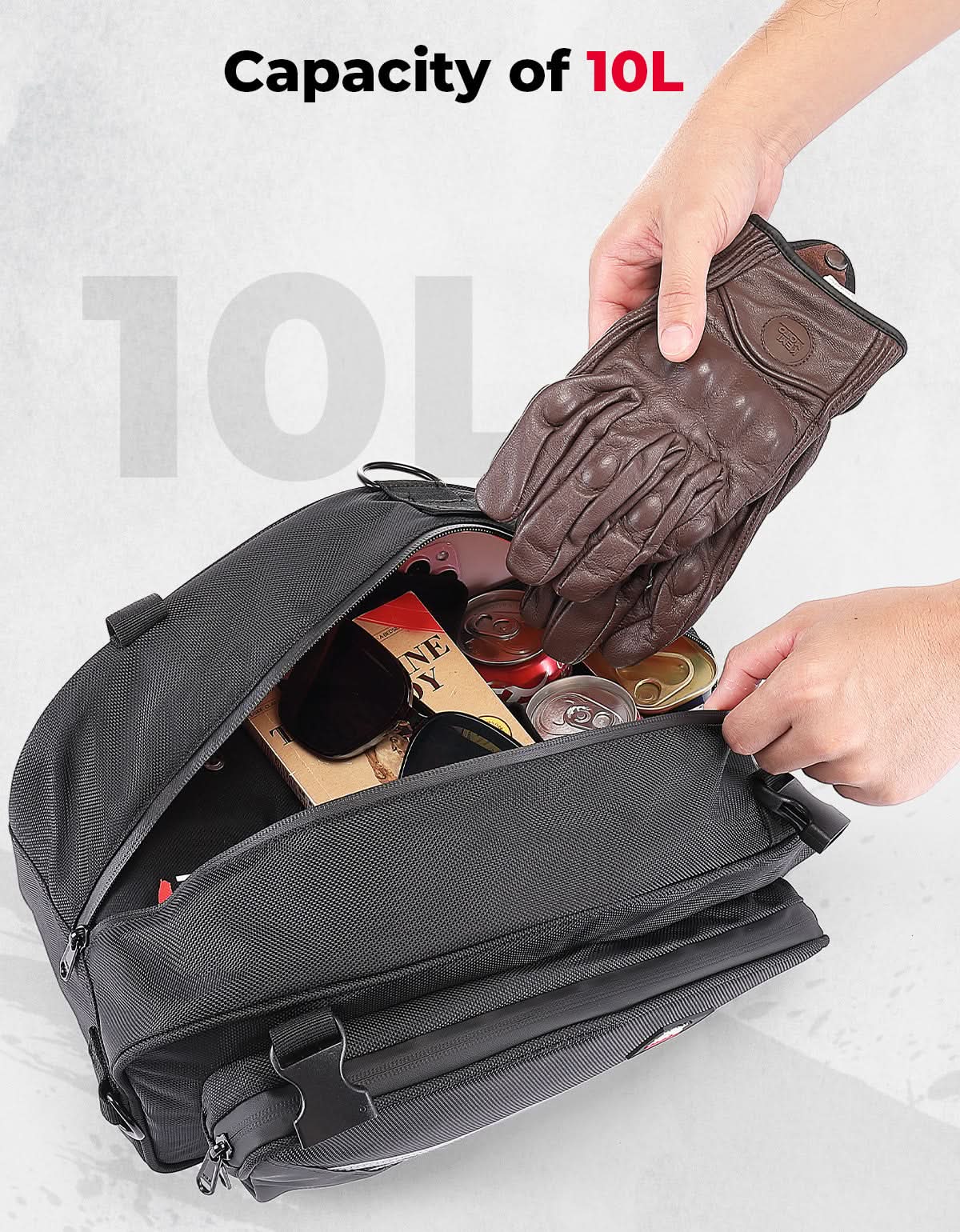 Photo of Motorcycle Saddlebags with Rain for Dirt Bike by Kemimoto - Premium for UTVs / Side by Sides