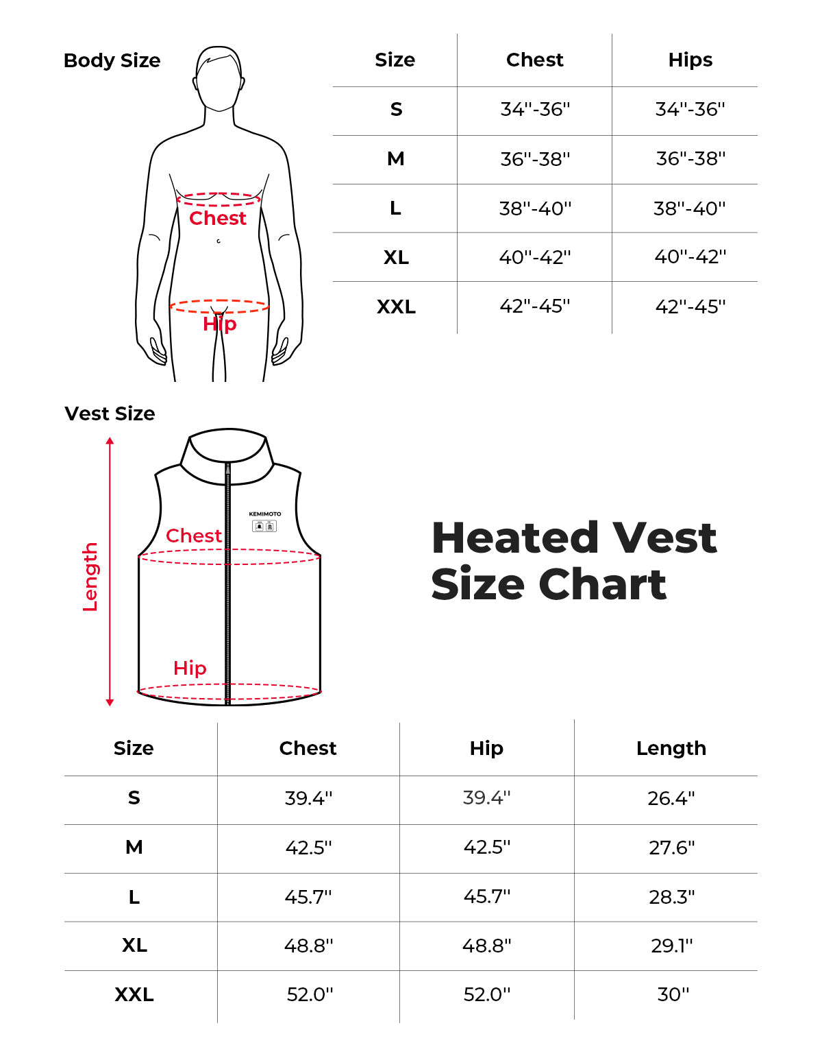 Photo of Heated Vest With Heated Hood - Black by Kemimoto - Premium for UTVs / Side by Sides