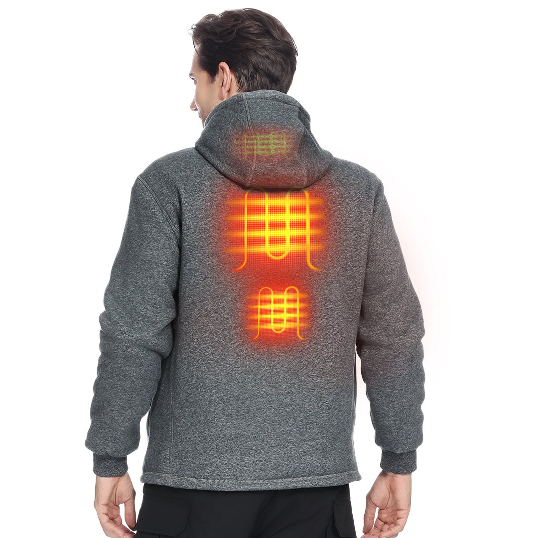 Photo of Heated Hoodie with 12V Battery Pack by Kemimoto - Premium for UTVs / Side by Sides