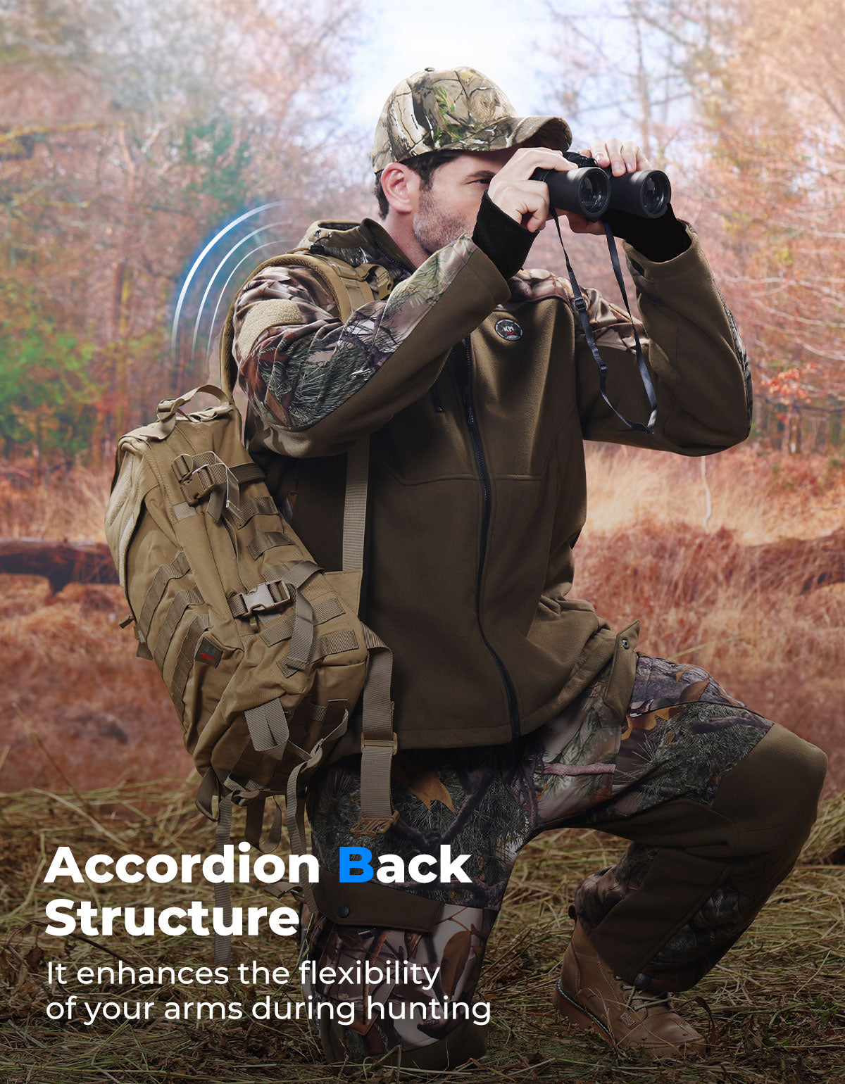 Photo of Kemimoto Hooded Heated Jackets with Battery Pack for Hunting Outdoor Hiking by Kemimoto - Premium for UTVs / Side by Sides