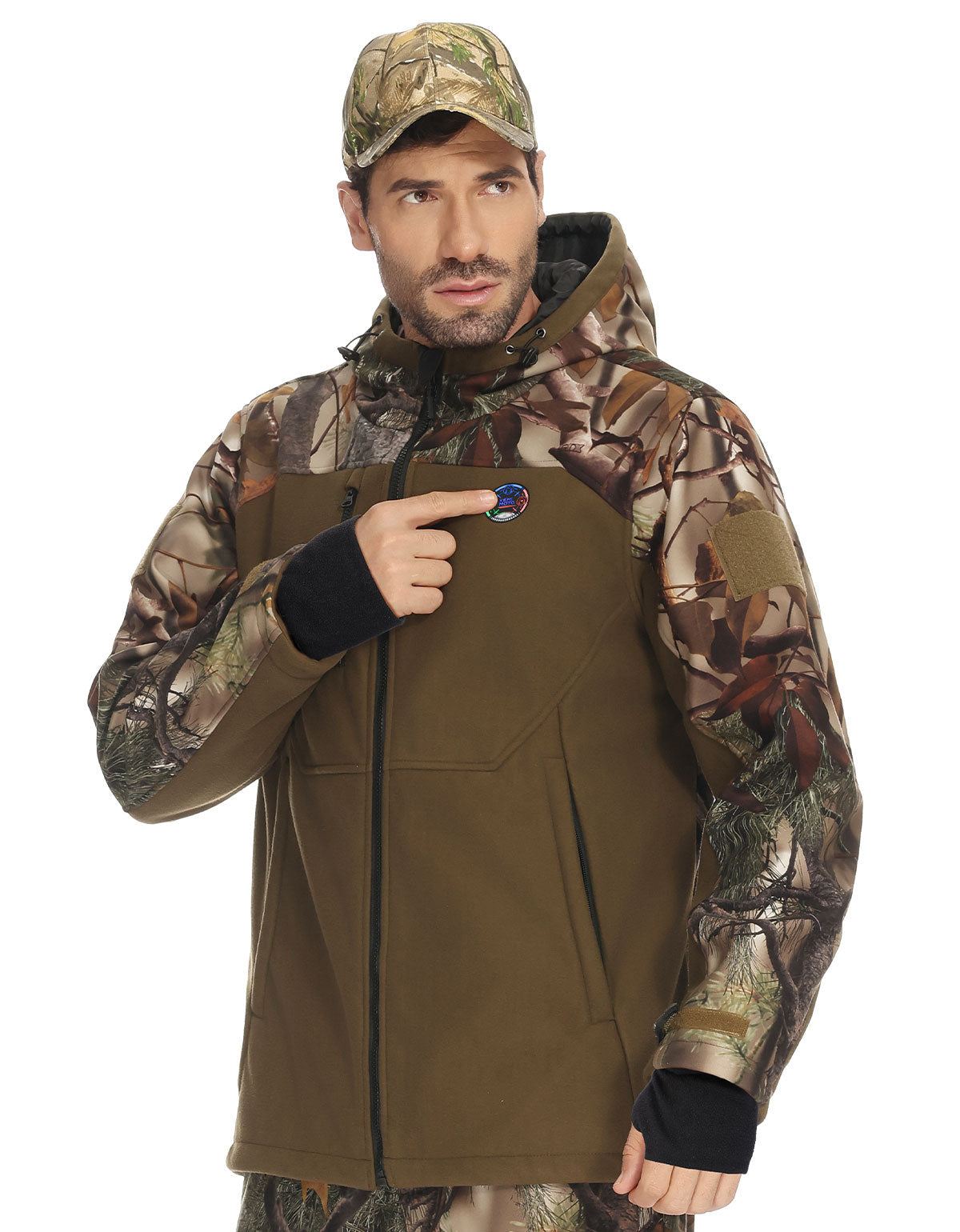Photo of Kemimoto Hooded Heated Jackets with Battery Pack for Hunting Outdoor Hiking by Kemimoto - Premium for UTVs / Side by Sides