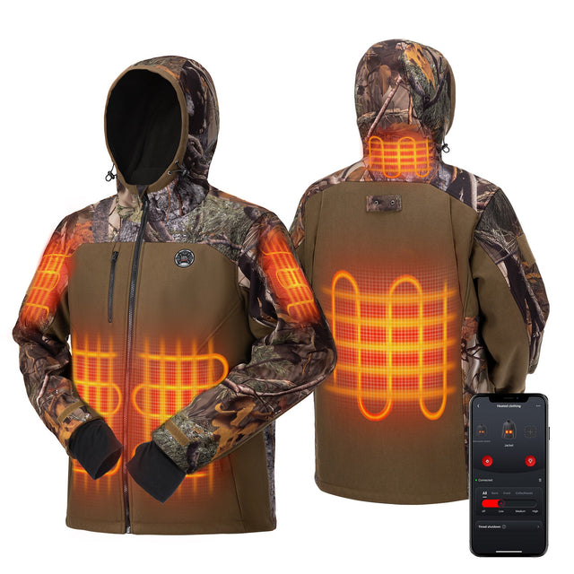 Photo of Kemimoto Hooded Heated Jackets with Battery Pack for Hunting Outdoor Hiking by Kemimoto - Premium for UTVs / Side by Sides