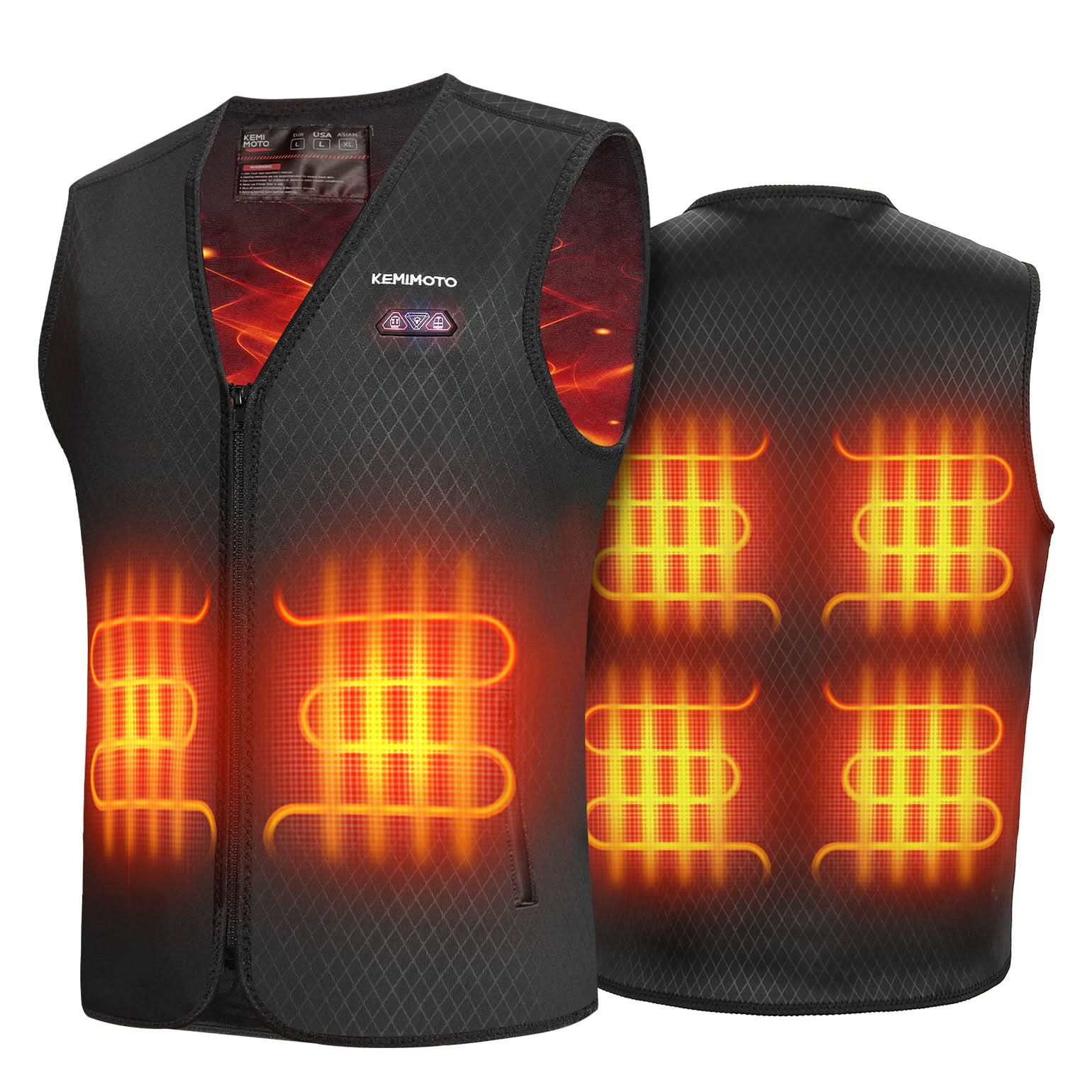 Photo of Men’s Heated Vest – Electric Warming Vest for Hunting & Winter Sports (No Battery) by Kemimoto - Premium for UTVs / Side by Sides