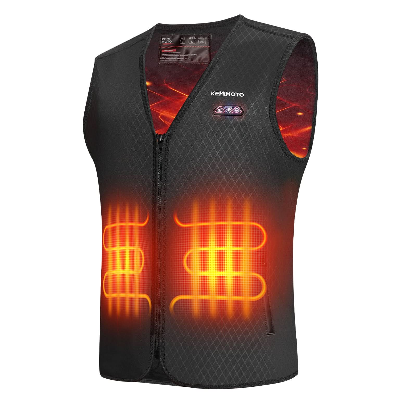 Photo of Men’s Heated Vest with Battery Pack – V-Neck, Hidden Pocket Design for Hunting & Winter Sports by Kemimoto - Premium for UTVs / Side by Sides
