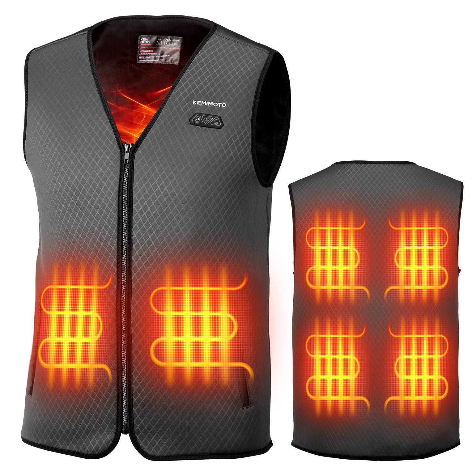Photo of Men’s Heated Vest – Electric Warming Vest for Hunting & Winter Sports (No Battery) by Kemimoto - Premium for UTVs / Side by Sides