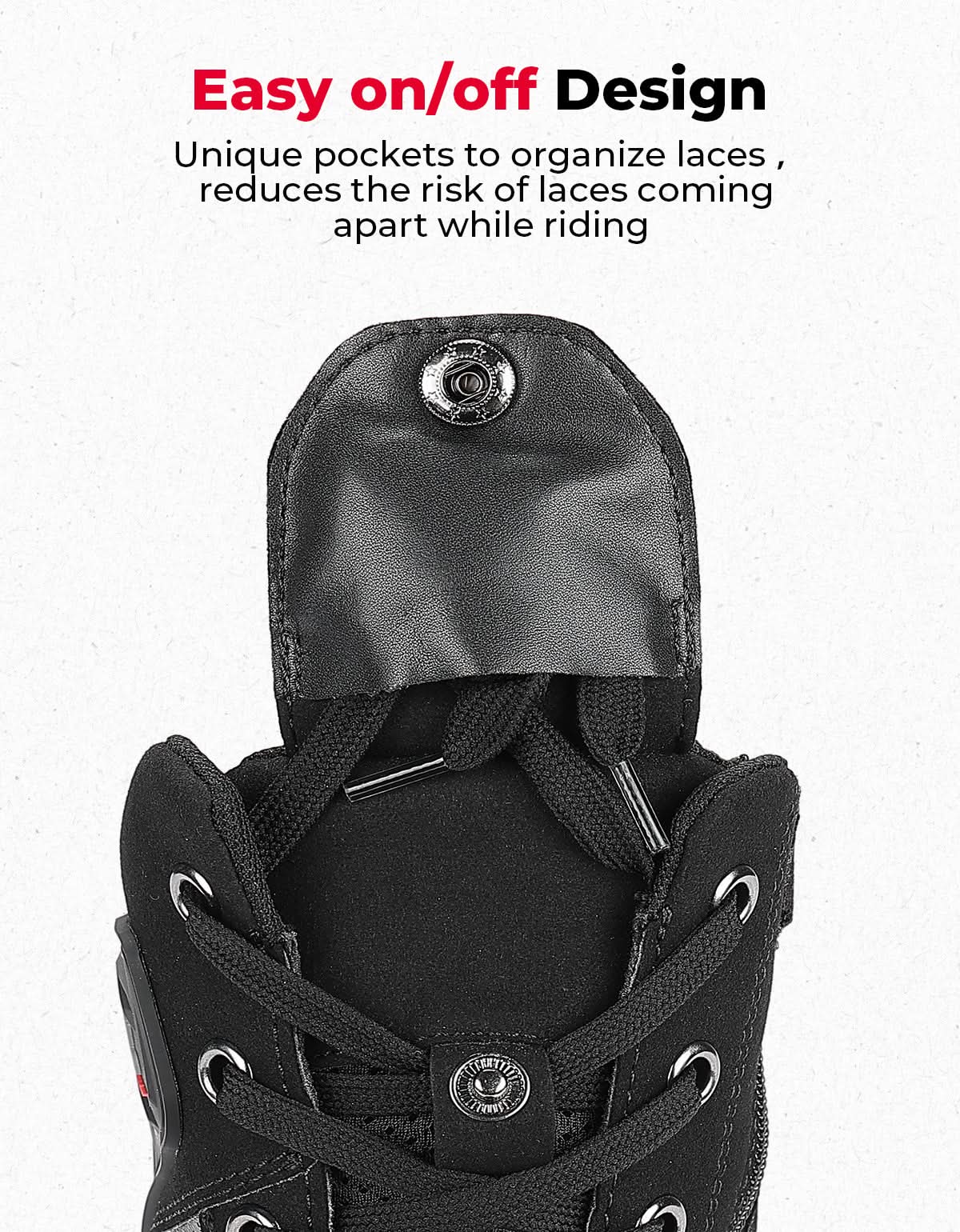 Photo of Men's Motorcycle Riding Boots Anti-Slip High Top Protective by Kemimoto - Premium for UTVs / Side by Sides